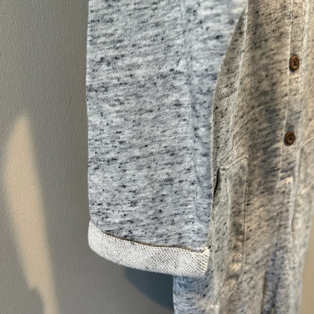 Old Navy 5T Heathered Gray Long Sleeve‎ Knit Romper